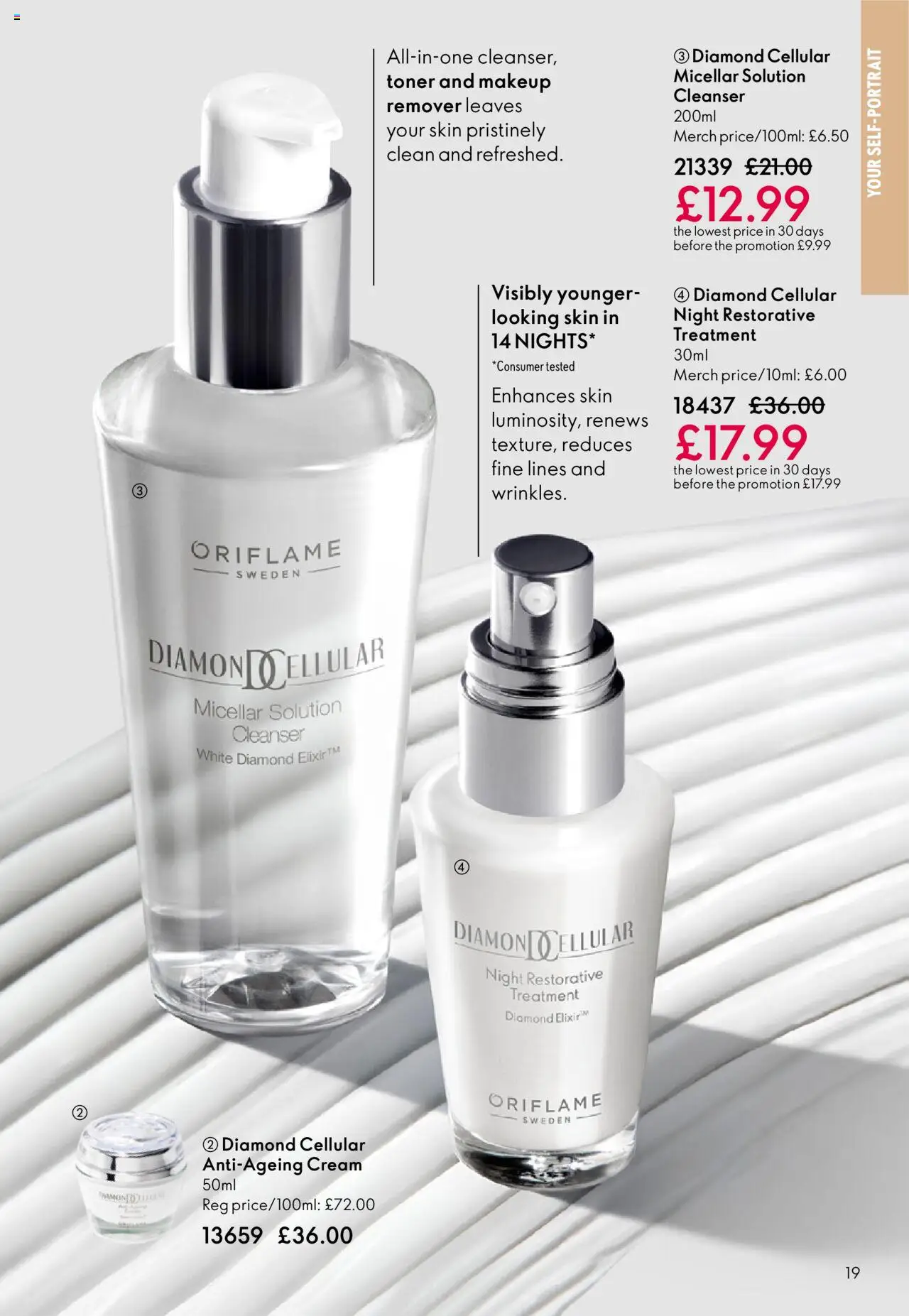 {H1} | Page: 19 | Products: Cream, Toner