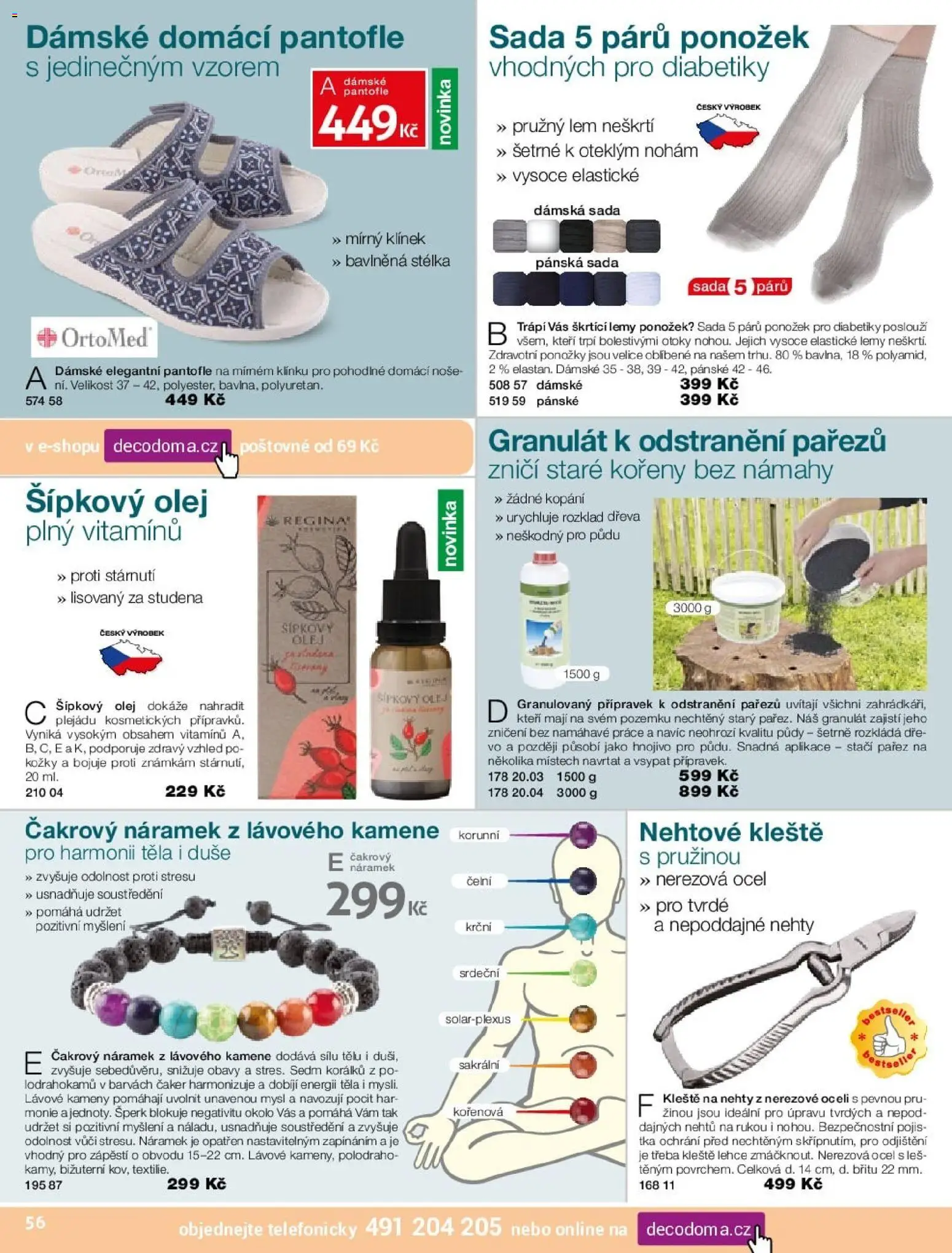 Decodoma katalog od 16.02.2026 | Strana: 56 | Produkty: Ponožky, Olej, Hnojivo, Nehty