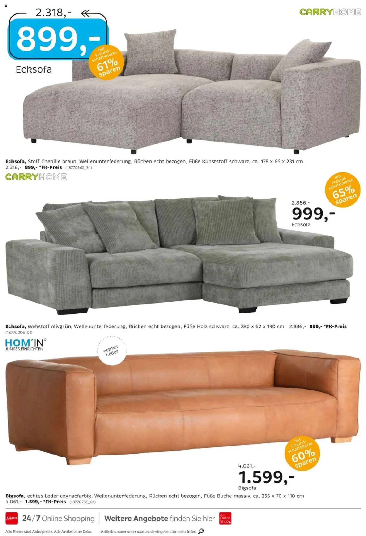 XXXLutz Junges Wohnen – gültig ab 11.04.2026 | Seite: 4 | Produkte: Bigsofa, Ecksofa