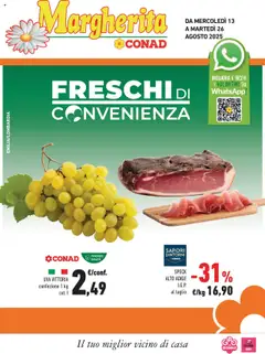 Anteprima del volantino Conad Margherita Lombardia catalogo valido a partire dal 13.08.2025
