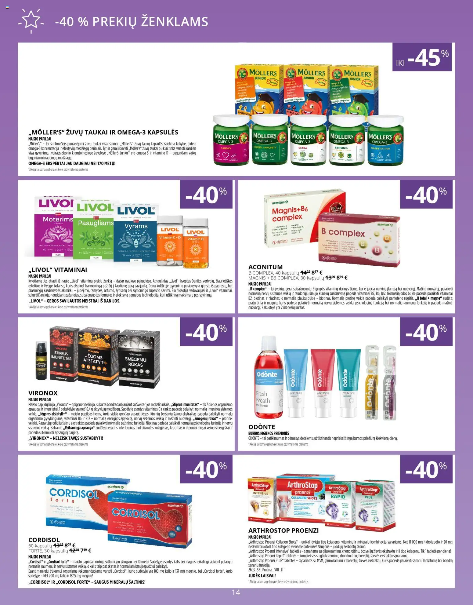 Norfa vaistinė akcijos nuo 01.04.2026 | Puslapis: 14