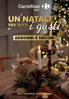 Anteprima del volantino Carrefour Iper - Catalogo addobbo catalogo valido a partire dal 03.11.2025