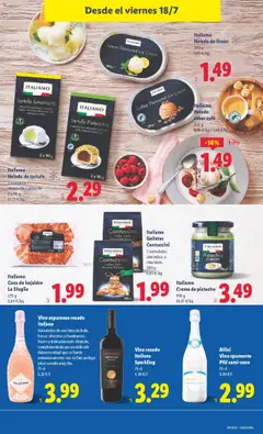 Lidl catálogo MAD │ válido desde el 14.07.2025 | Página: 25 | Productos: Vino, Fresas, Galletas, Helado