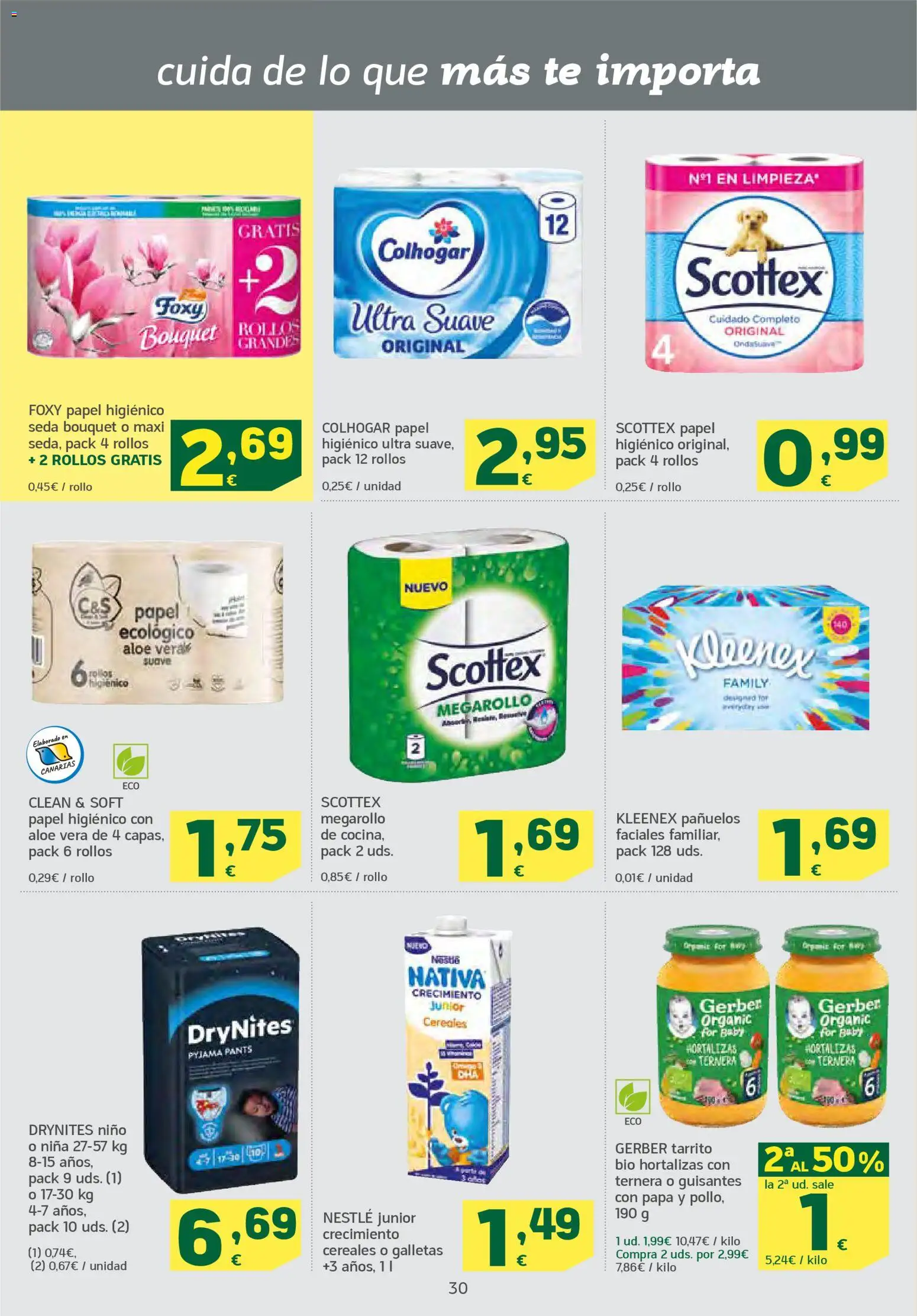 HiperDino folleto │ válido desde el 24.02.2026 | Página: 30 | Productos: Papel higienico, Cereales, Té, Galletas