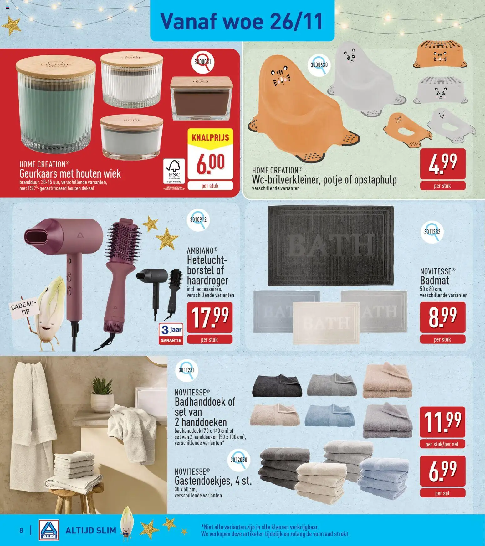 {H1} | Pagina: 8 | Producten: Handdoeken, Badhanddoek, Borstel, Haardroger