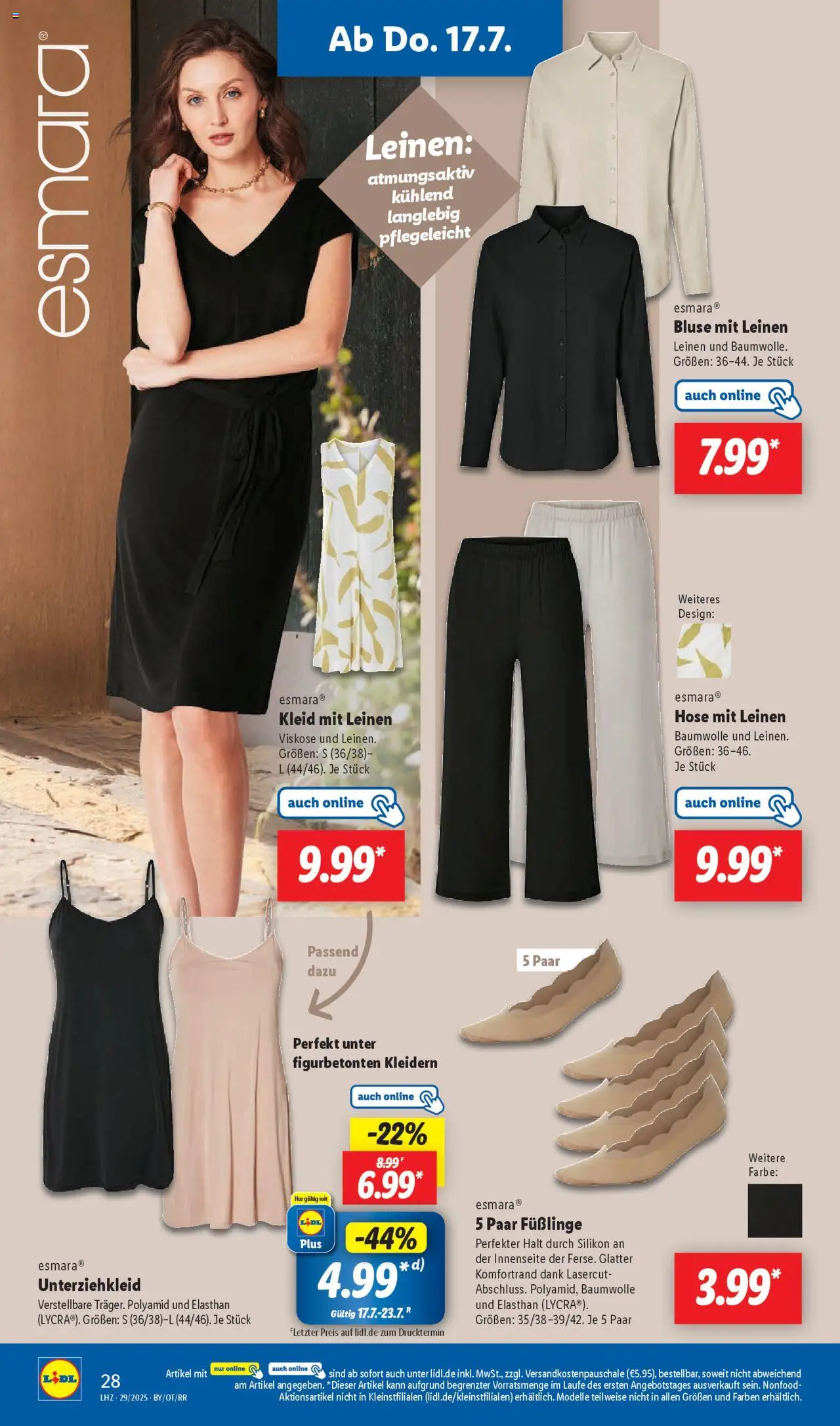 Lidl Prospekt Düsseldorf - gültig ab dem 14.07.2025 | Seite: 38 | Produkte: Bluse, Hose, Kleid
