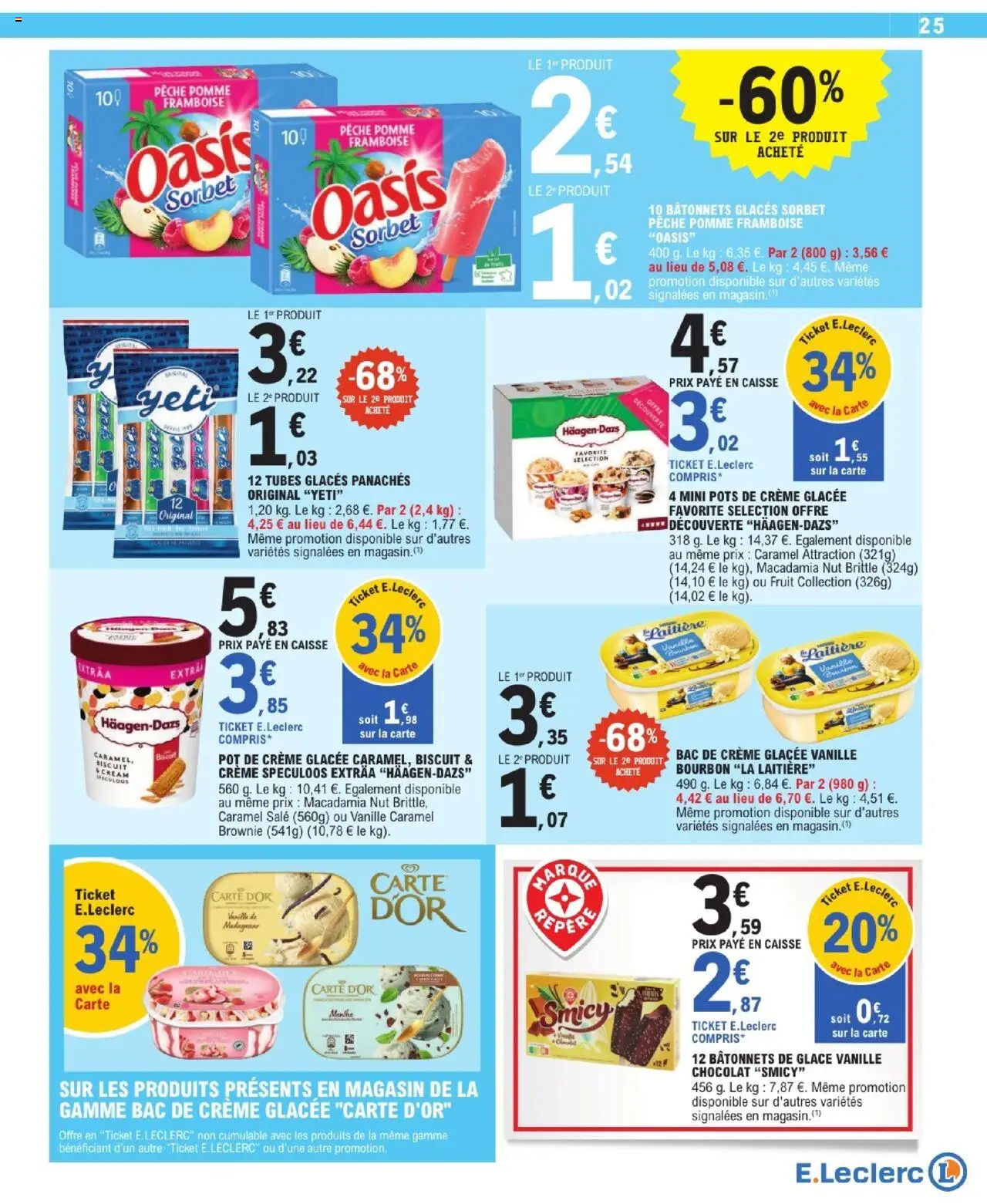  | Page: 25 | Produits: Pêche, Spéculoos, Chocolat, Crème