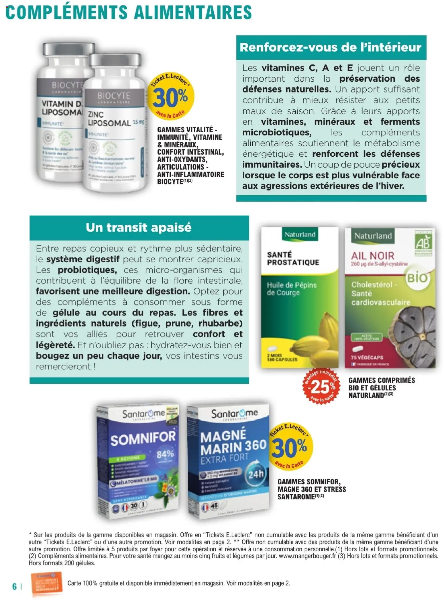 {H1} | Page: 6 | Produits: Courge, Ail, Digestif, Huile