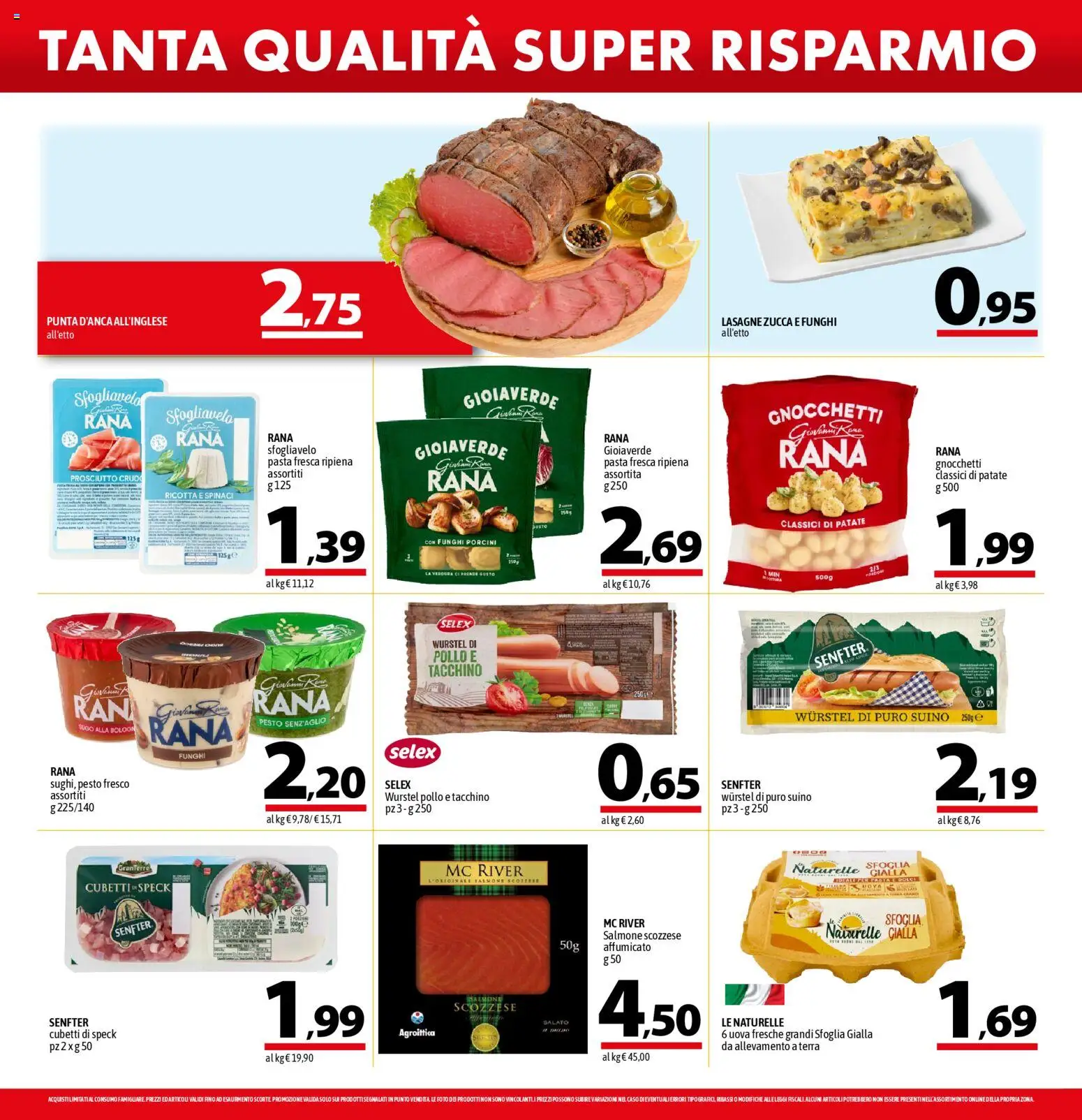 Volantino A&O del 13.11.2025 | Pagina: 6 | Prodotti: Salmone, Spinaci, Sugo, Terra