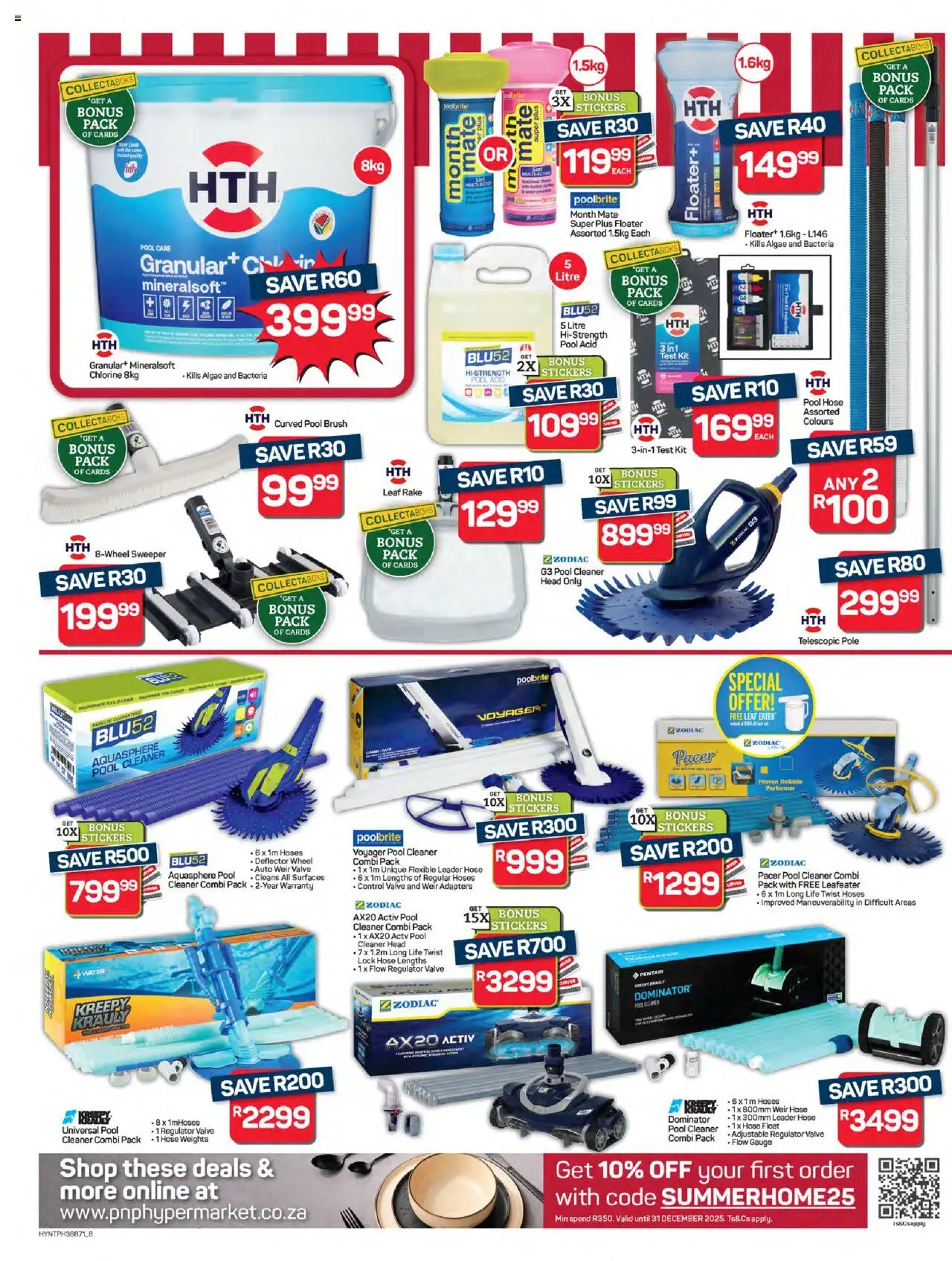New Pick n Pay catalogue – valid from 20.10.2025 | Page: 8 | Products: Lock, Brush, Valve, Water