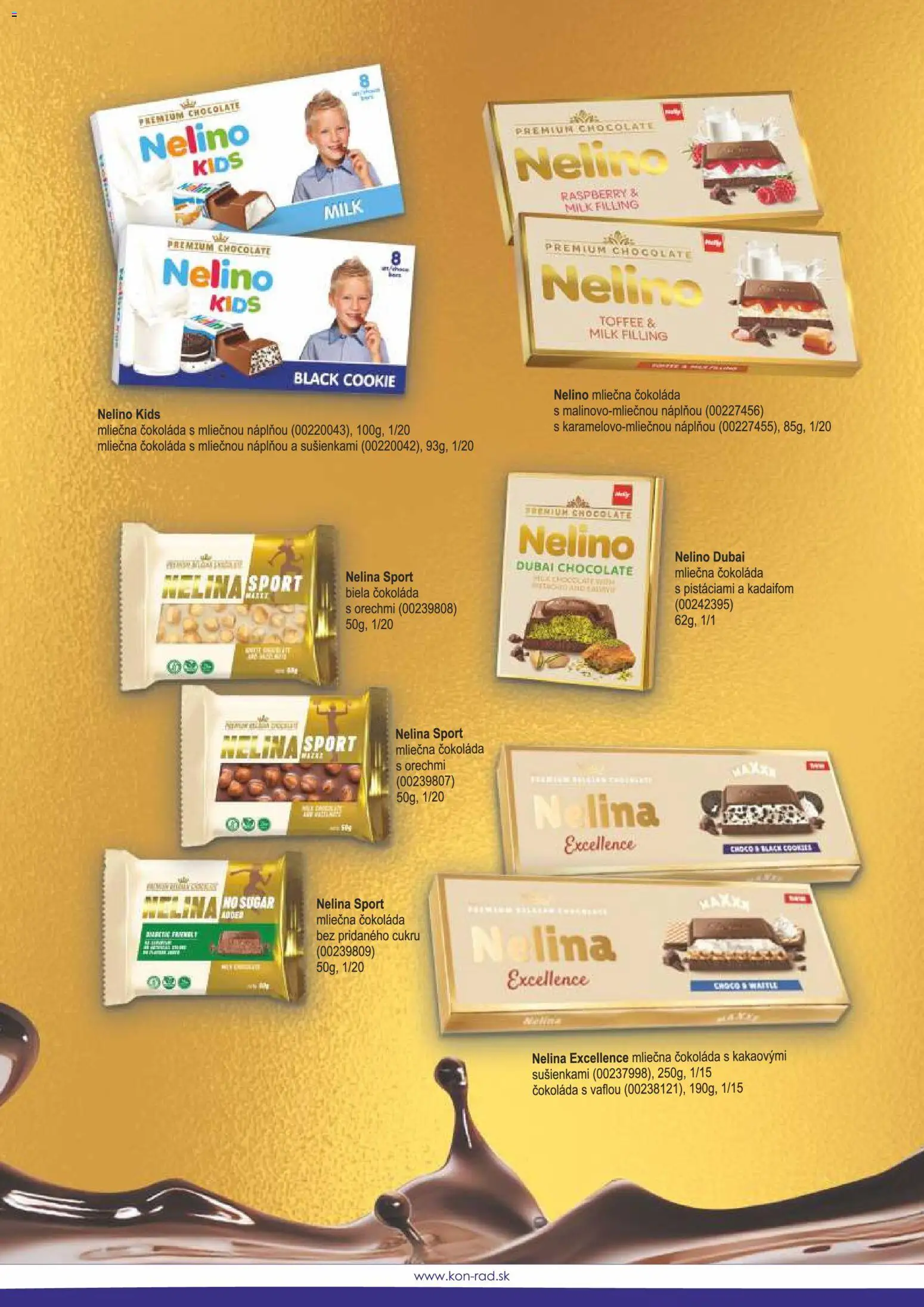 Nové KON - RAD akcie – leták je platný od 08.12.2025 | Strana: 73 | Produkty: Čokoláda