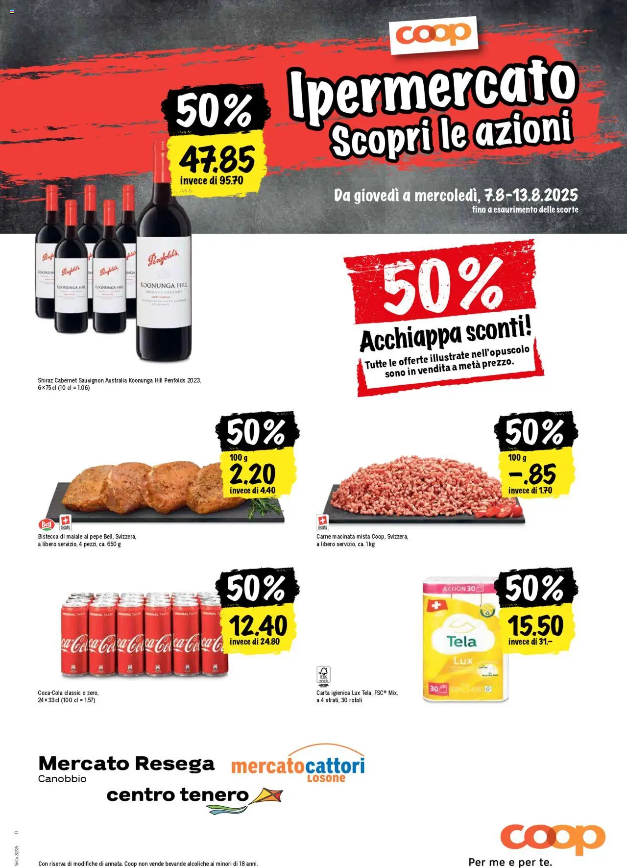 Coop - Una settimana di azioni ab 07.08.2025 | Seite: 21 | Produkte: Coca Cola
