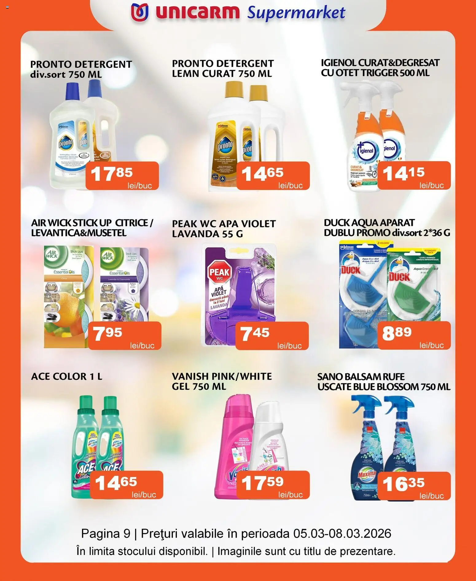 Noul catalog Unicarm – valabil de la 05.03.2026 | Pagină: 11 | Produse: Semințe, Cremă, Pufuleți, Cereale