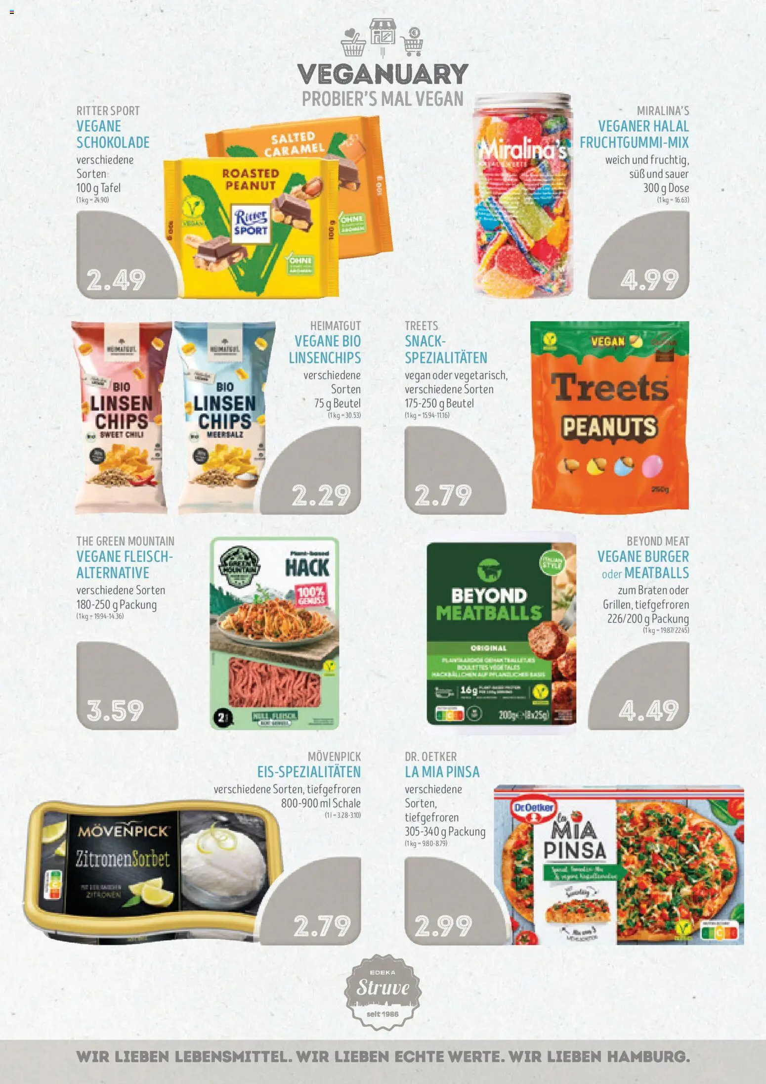 Edeka Struve Prospekt 	 – gültig ab 12.01.2026 | Seite: 9 | Produkte: Ritter sport, Burger, Chili, Chips