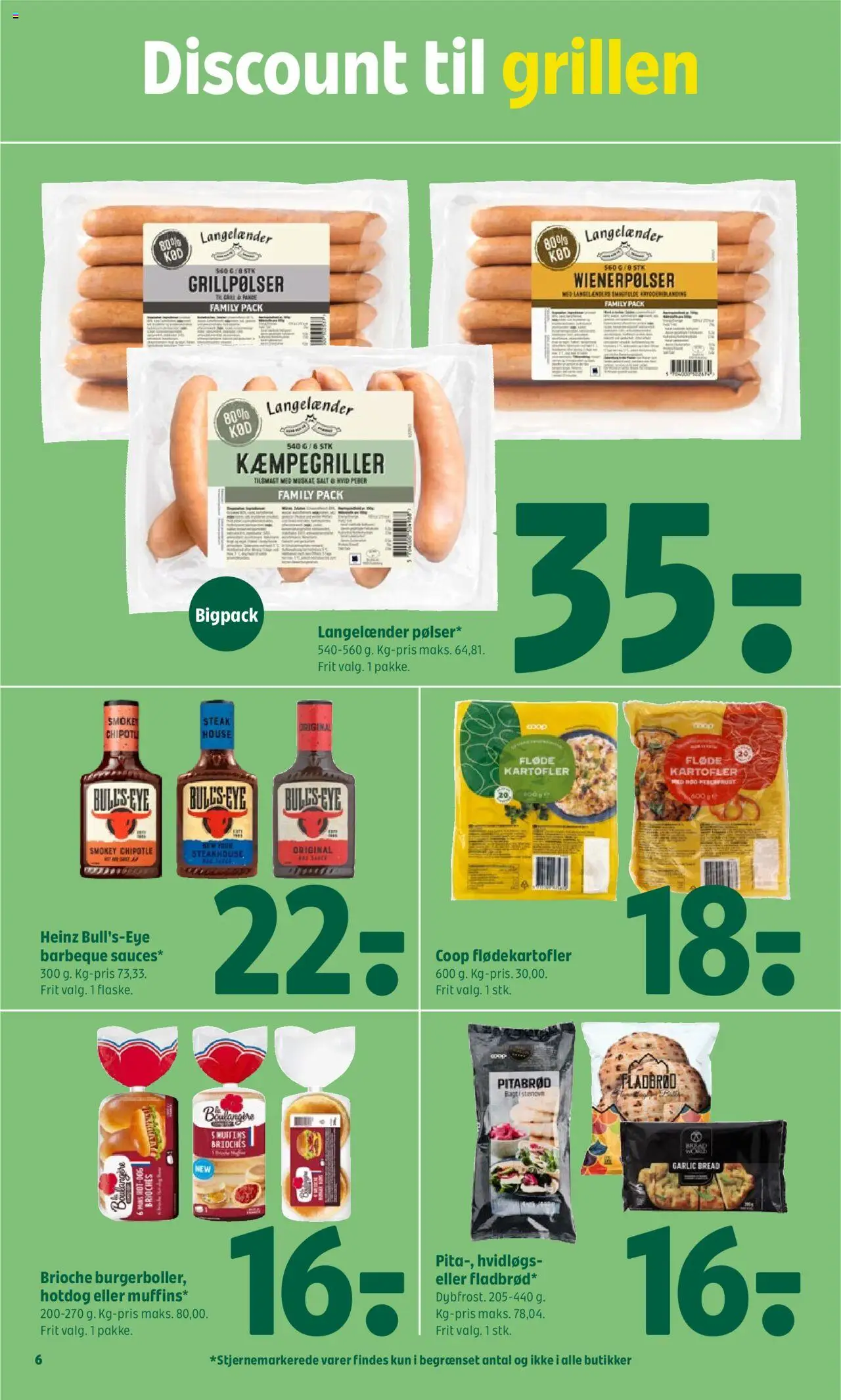 Coop 365 Tilbudsavis gyldig fra 19.06.2025 | Side: 6 | Produkter: Pitabrød, Fløde, Kartofler, Aparelho de barbear