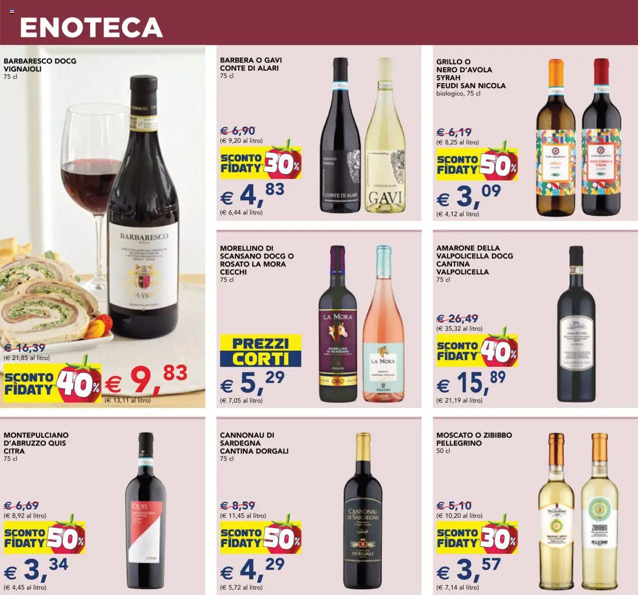 Volantino Esselunga S del 09.10.2025 | Pagina: 15 | Prodotti: Enoteca