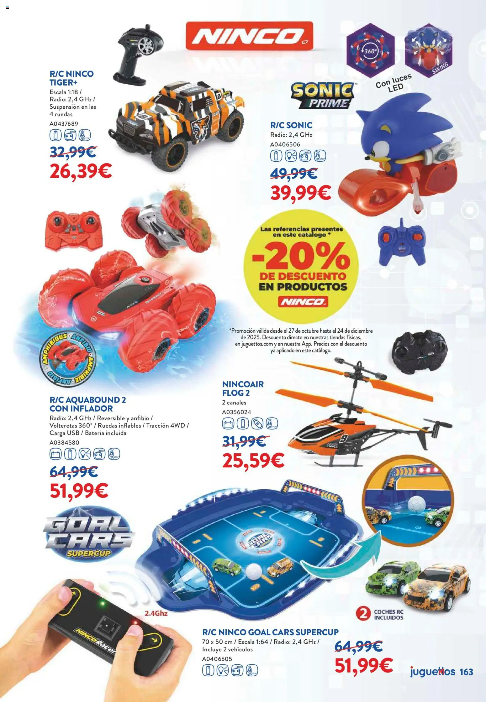 Juguettos catálogo Navidad │ válido desde el 27.10.2025 | Página: 163 | Productos: Inflador, Radio, USB, Batería