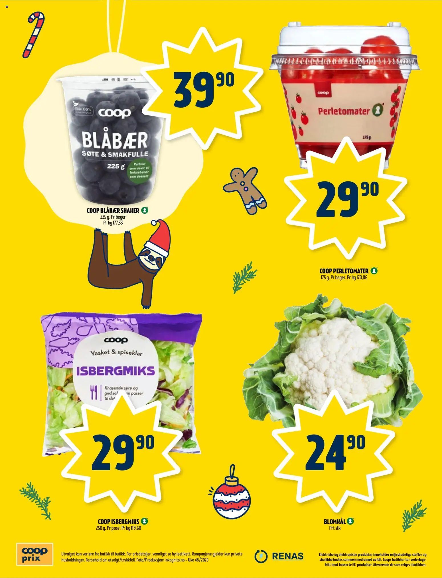 {H1} | Side: 8 | Produkter: Blåbær, Blomkål, Tape