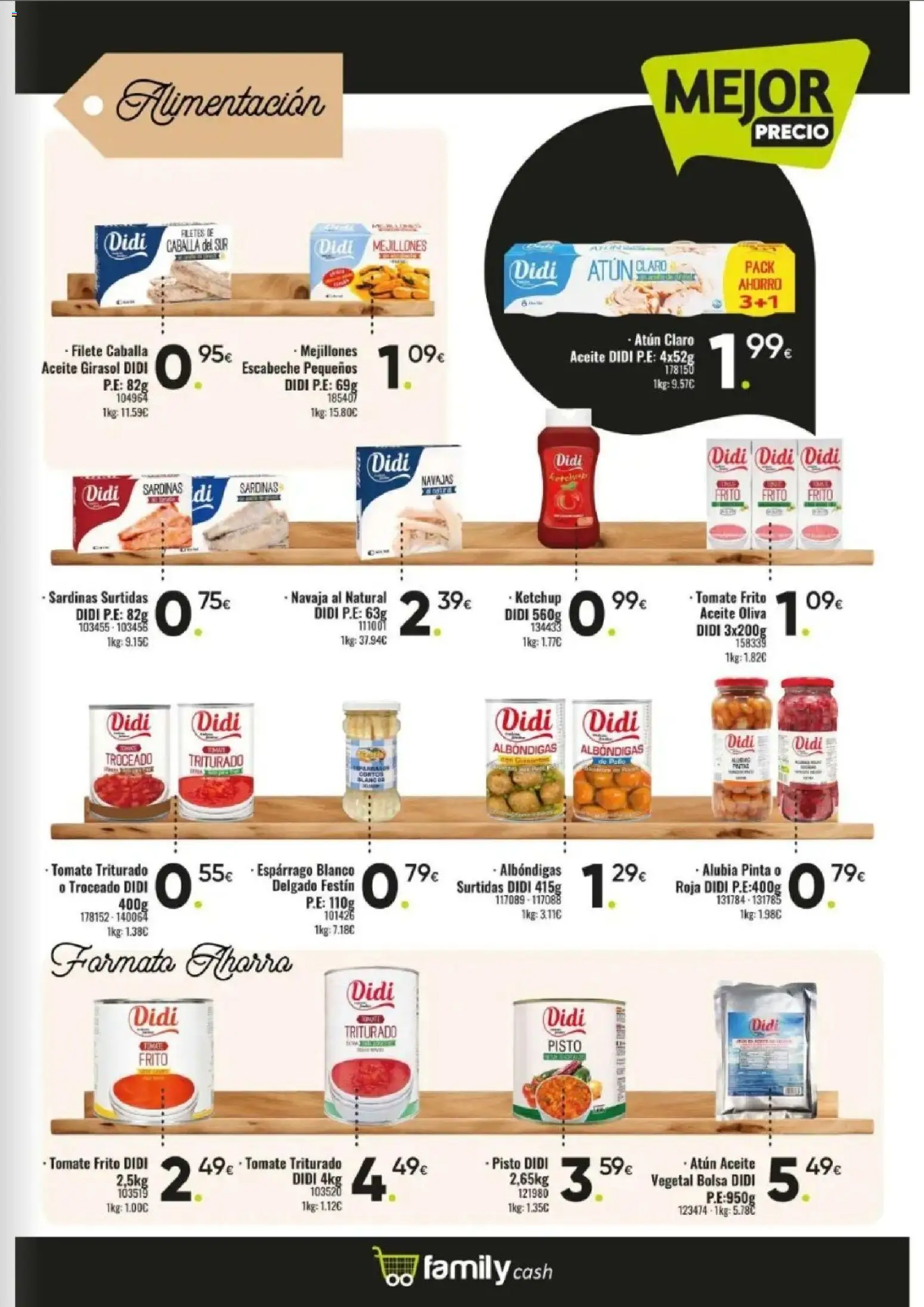 Family Cash folleto │ válido desde el 09.03.2026 | Página: 7 | Productos: Aceite, Bolsa, Σταθμός εργασίας, Atún claro