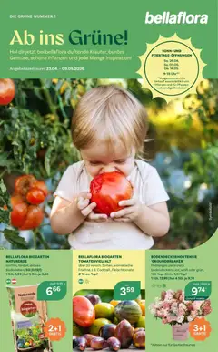 bellaflora Flugblatt - Villach, Wien, Vösendorf ab 23.04.2026 gültig
