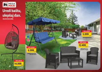 Mega Maxi katalog Uredi baštu, ulepšaj dan - pregled Mega Maxi kataloga - važi od 26.03.2026