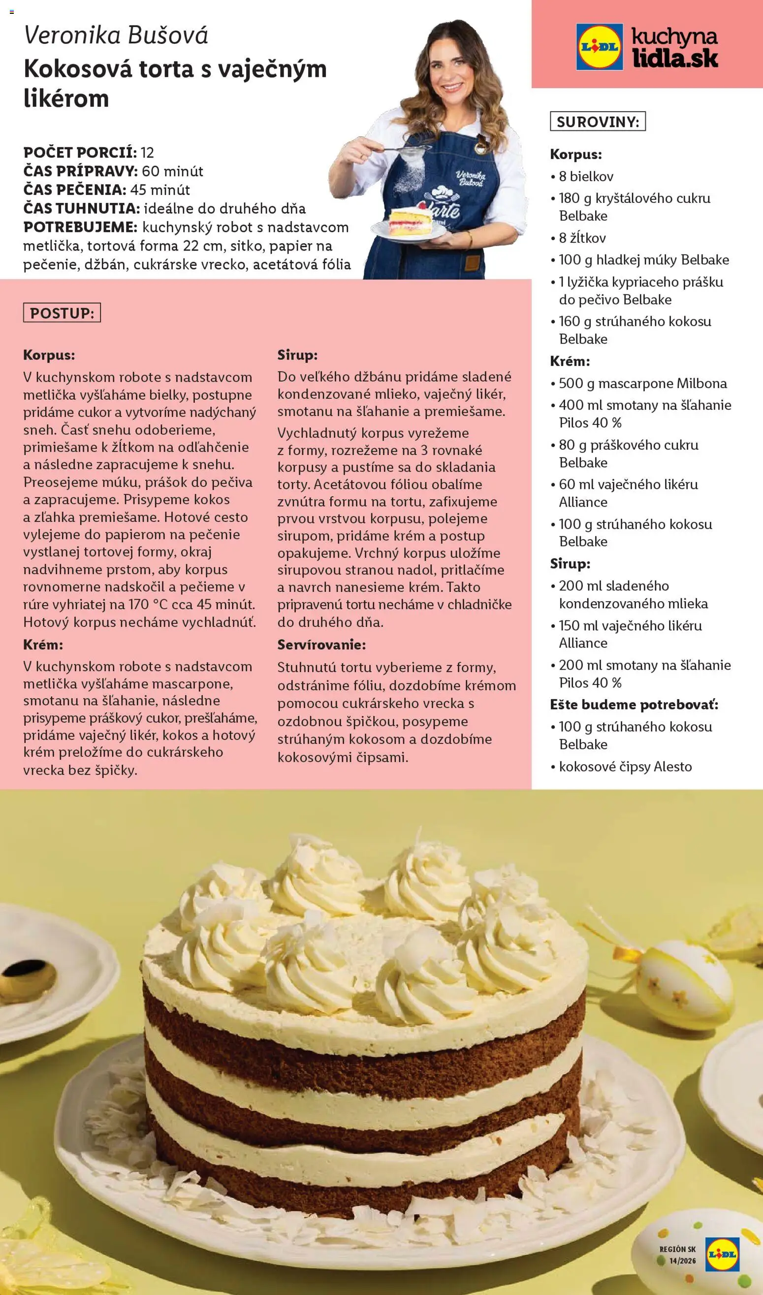 Nové Lidl akcie – leták je platný od 30.03.2026 | Strana: 105 | Produkty: Kuchyňa, Kuchynský robot, Robot, Torta