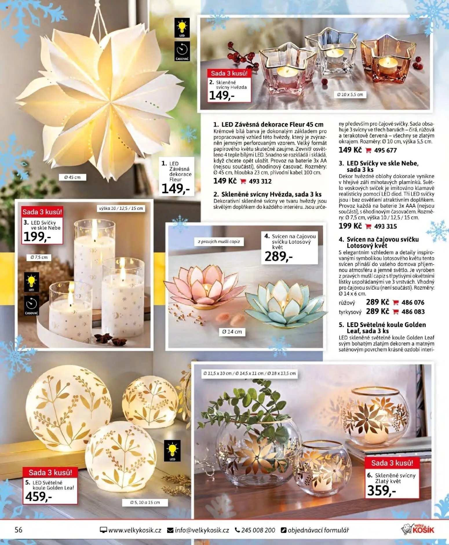 Velký Košík katalog listopad 2025 od 01.11.2025 | Strana: 56 | Produkty: Svícny, Kabel, Müsli, Baterie