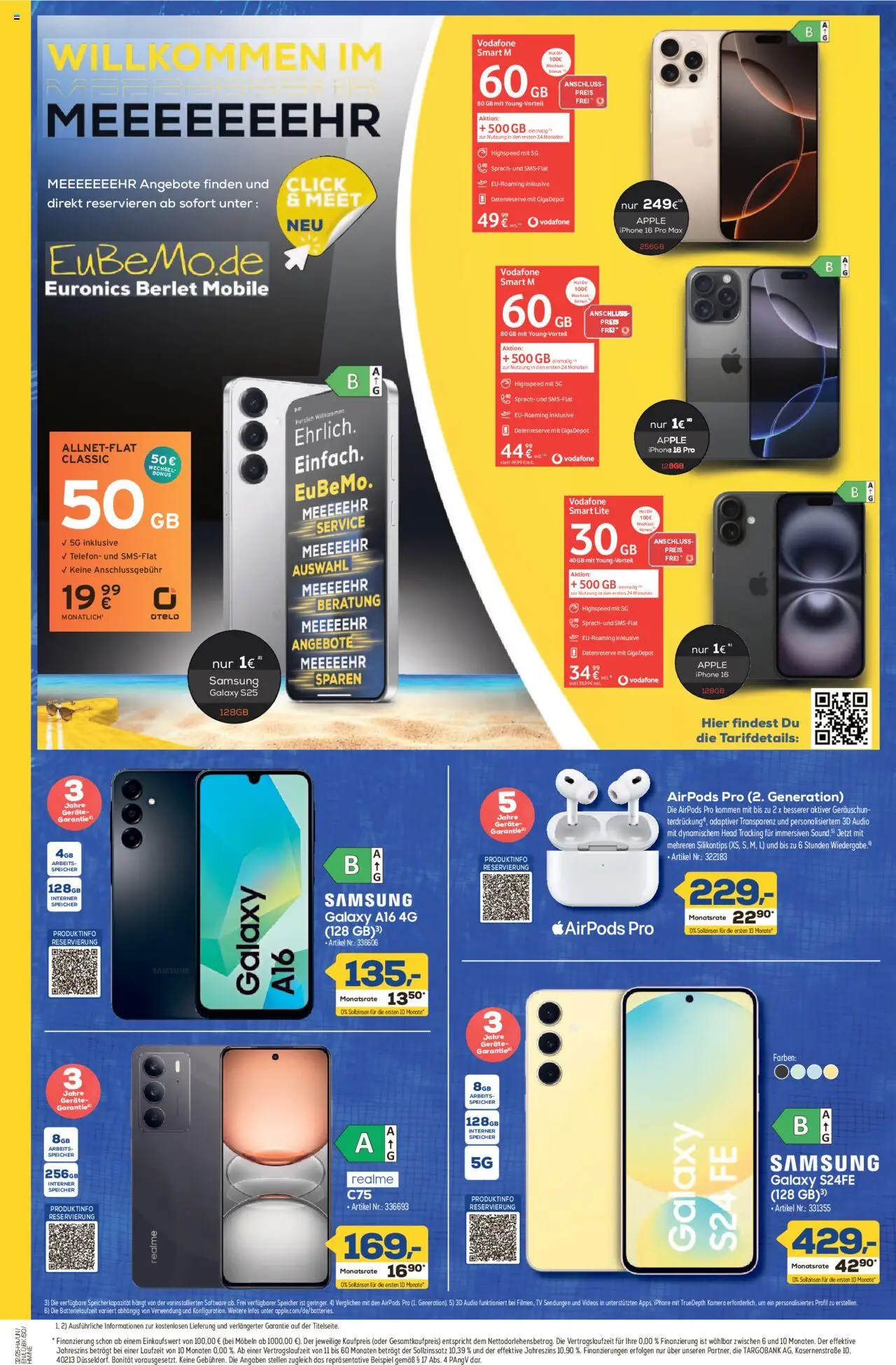Euronics Prospekt Berlet - gültig ab dem 31.07.2025 | Seite: 6 | Produkte: Kamera, Apple, Telefon, Audio