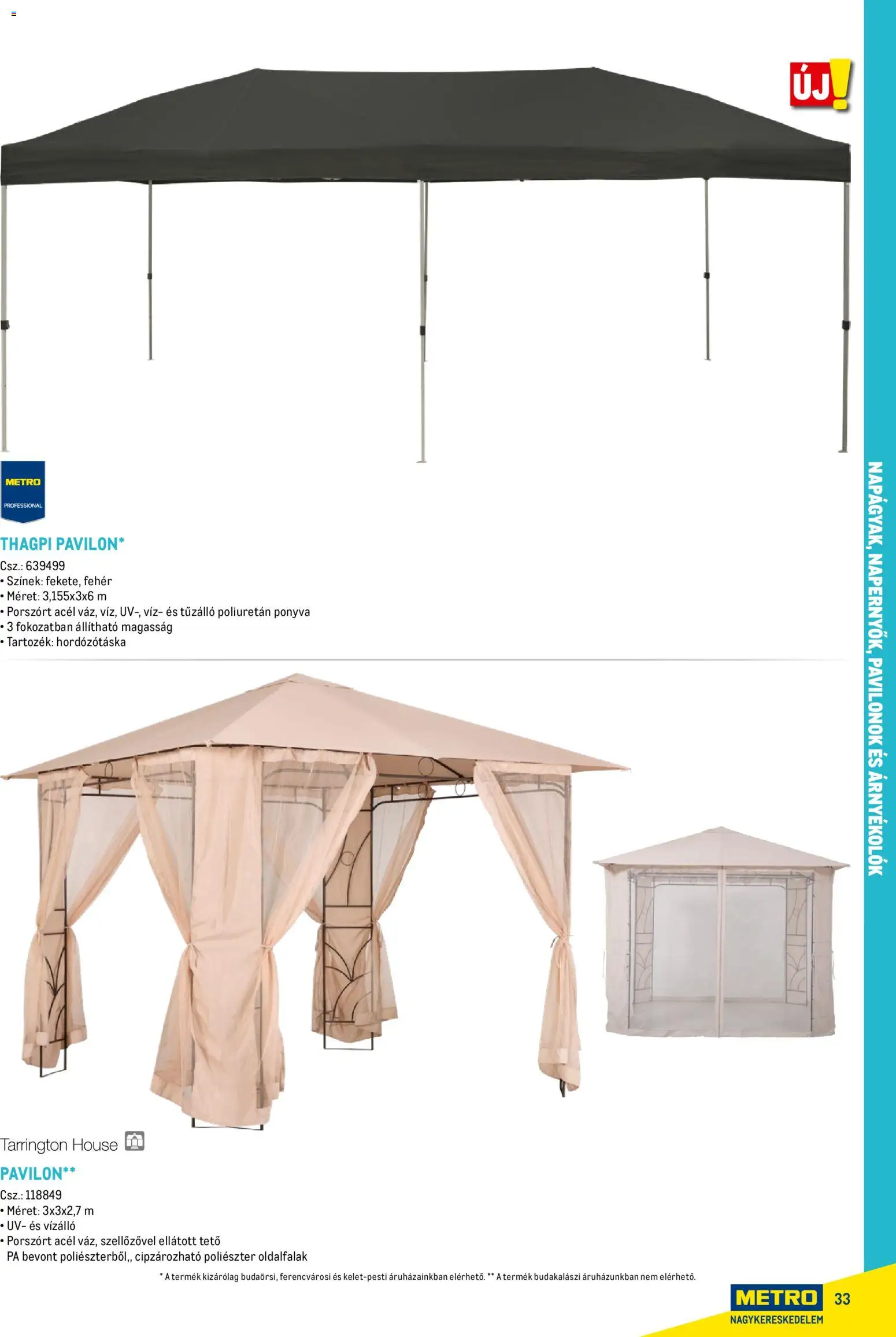 Metro akciós ujság - amely érvényes a következő dátumtól: 16.02.2026 | Oldal: 33 | Termékek: Pavilon