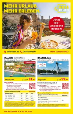 Billa Reisen ab 16.03.2026 gültig