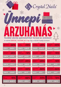 Crystal Nails  Akciós újság - amely érvényes a következő dátumtól: 01.12.2025