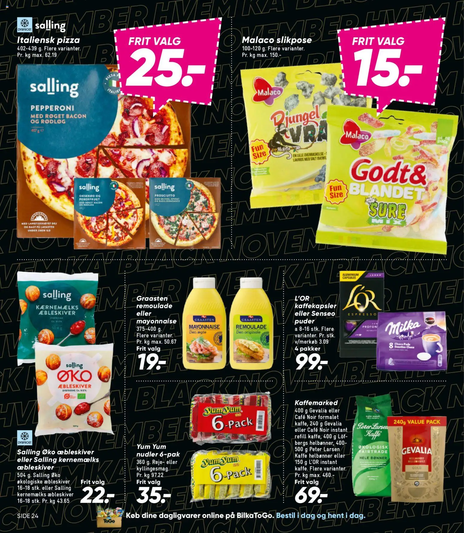 Bilka tilbudsavis – gyldig fra 07.11.2025 | Side: 34 | Produkter: Bønner, Lakrids, Bacon, Peberfrugt
