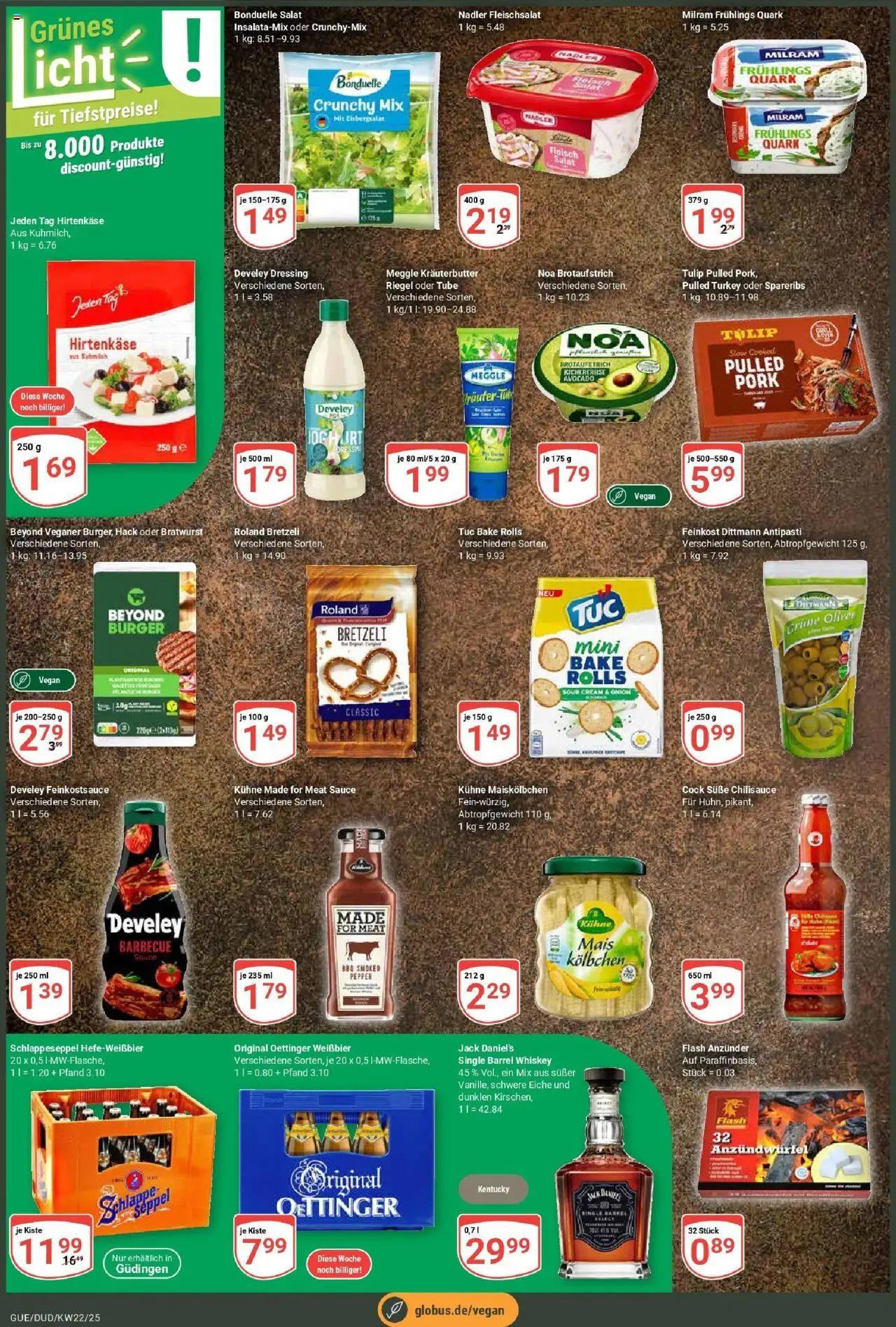 Globus prospekt Saarbrücken-Güdingen	 - gültig ab dem 25.05.2025 | Seite: 3 | Produkte: Butter, Joghurt, Burger, Salat