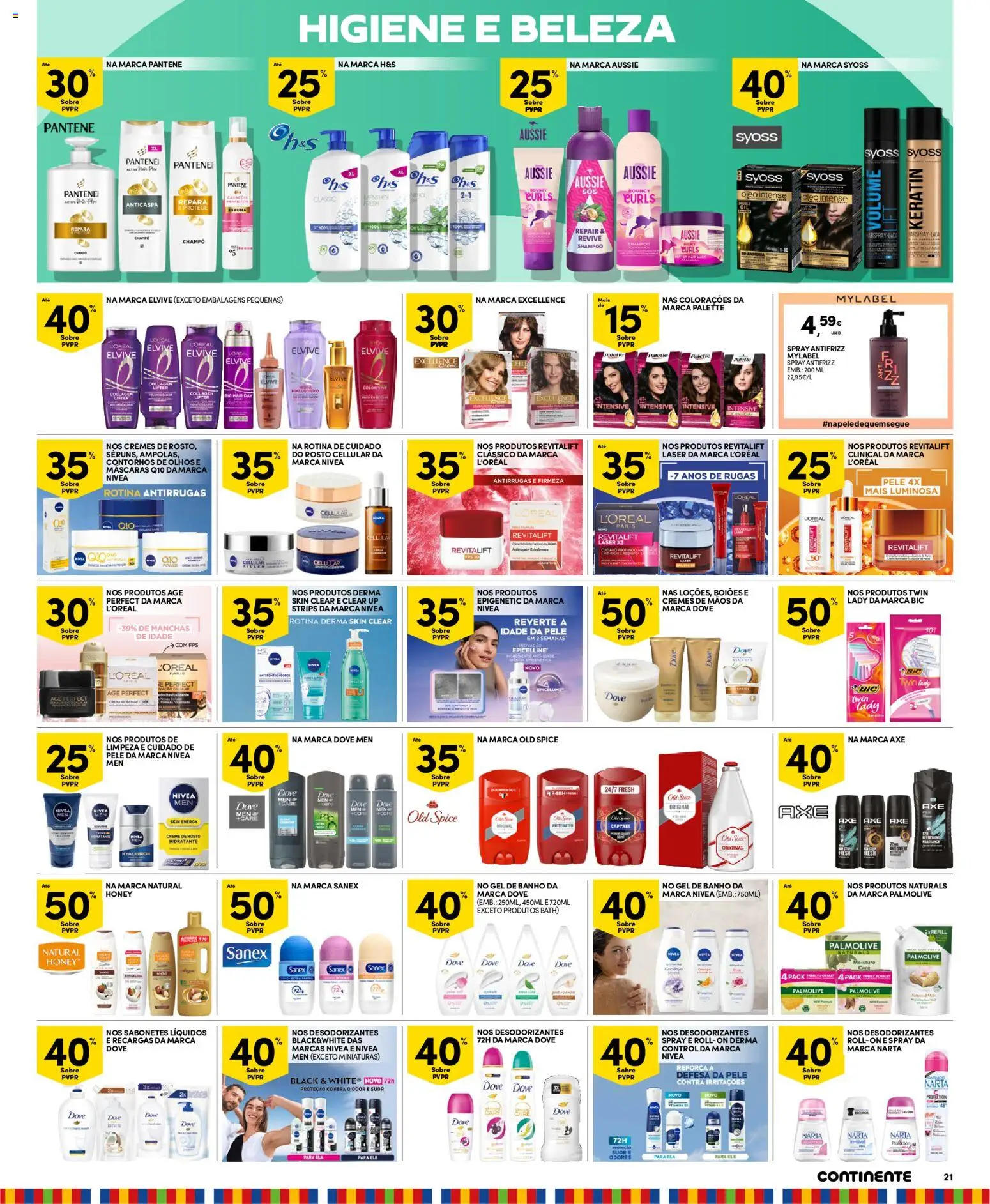 Continente - Madeira │ válido de 13.01.2026 | Página: 21 | Produtos: Shampoo, Banho, Óleo, Creme