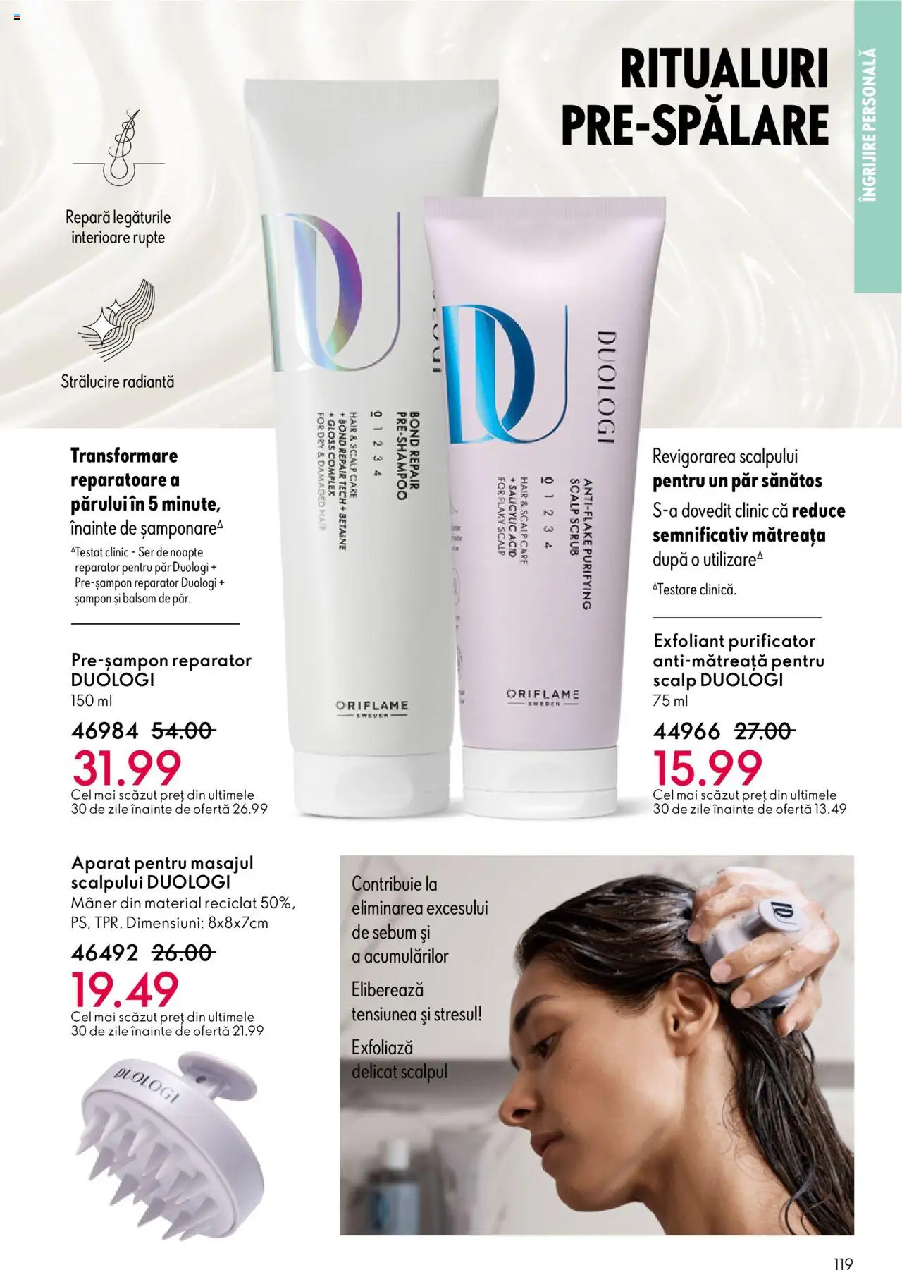 Oriflame catalog 13 2025 – valabil de la 10.09.2025 | Pagină: 119 | Produse: Exfoliant, Scrub, Mâner, Balsam