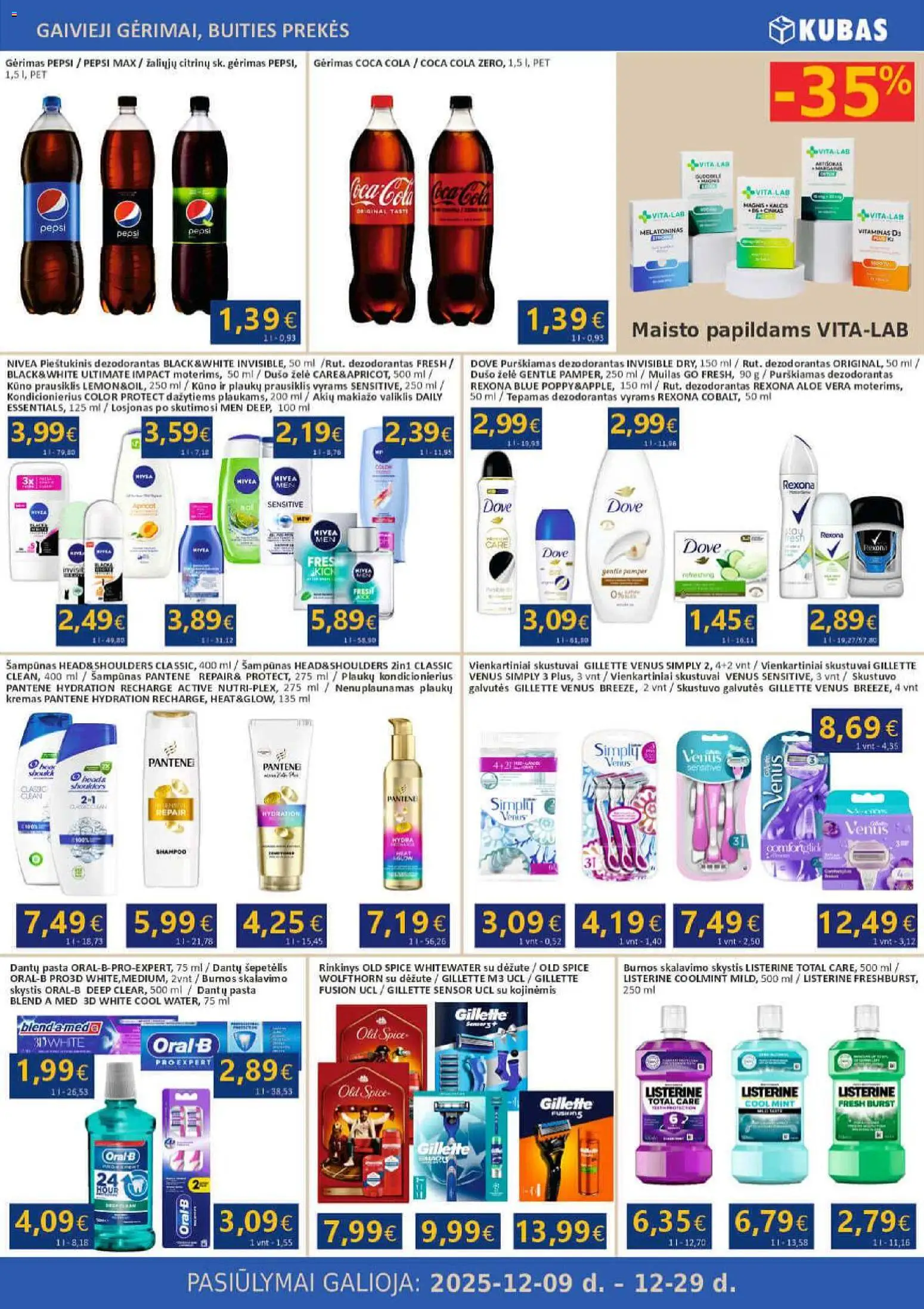 Kubas akcijos nuo 09.12.2025 | Puslapis: 17 | Prekių: Šampūnas, Kondicionierius, Losjonas po skutimosi, Burnos skalavimo skystis
