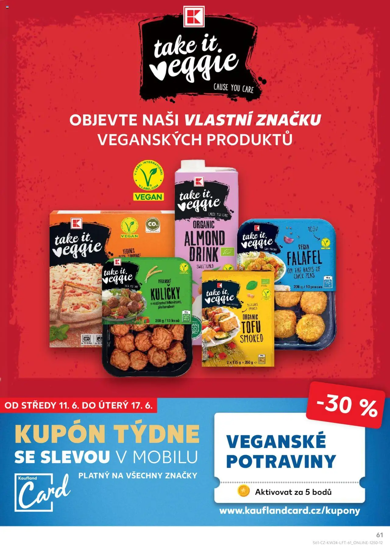 Kaufland leták od 11.06.2025 | Strana: 61 | Produkty: Vegan, Pizza, Tofu, Potraviny