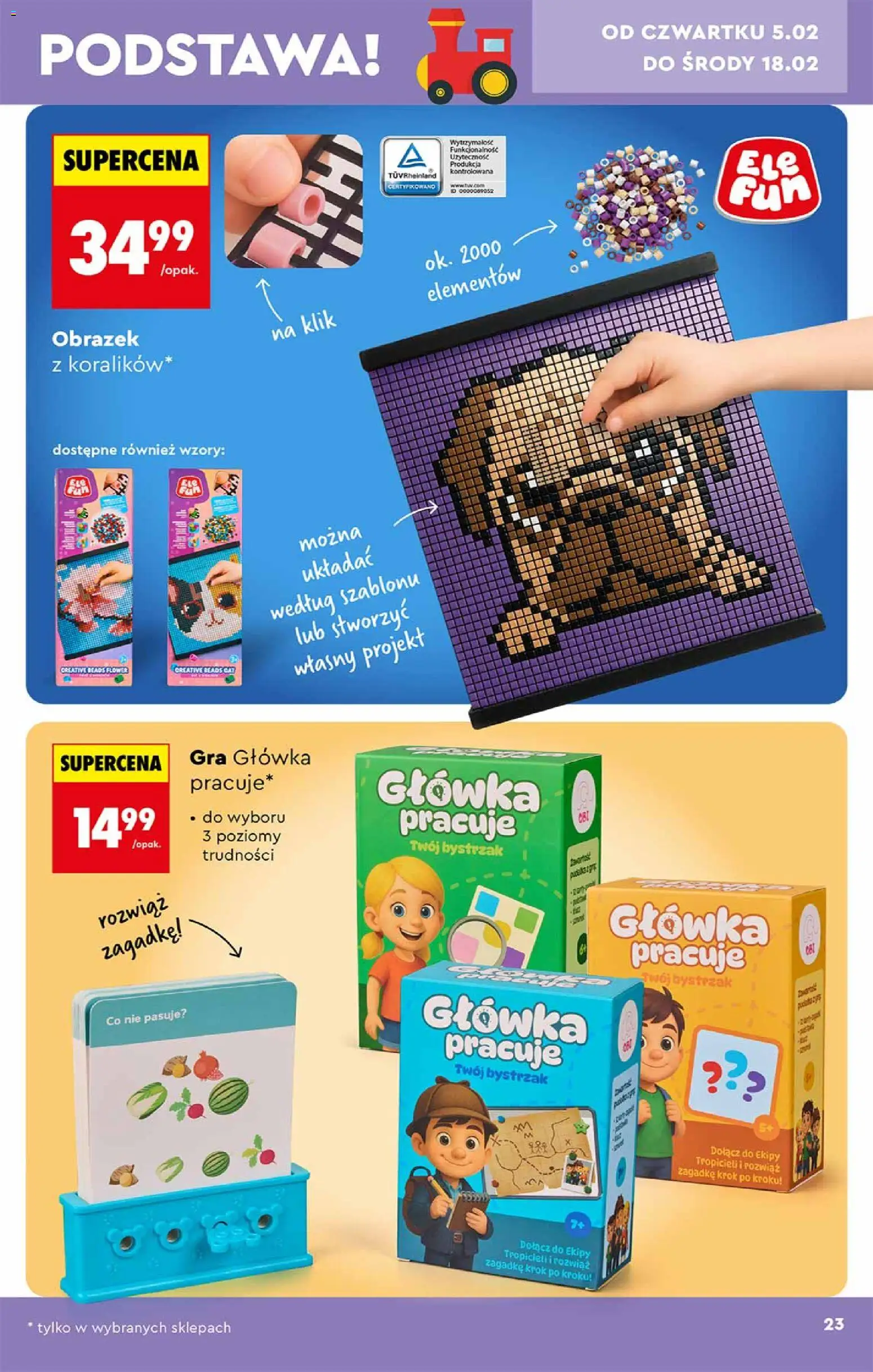 Biedronka gazetka - Hity i inspiracje od 31.01.2026 | Strona: 23 | Produkty: Gra
