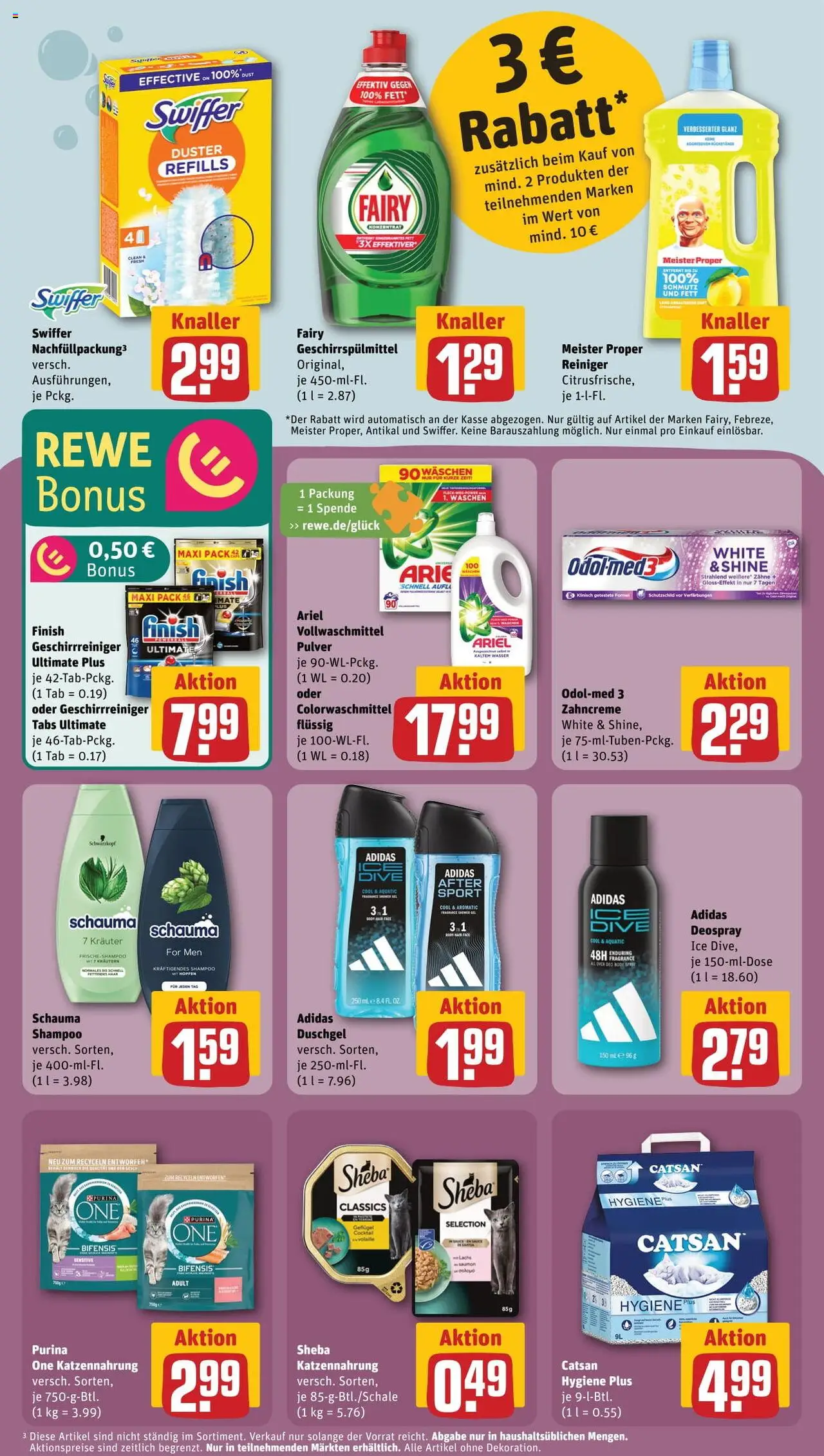 Rewe ihr Kaufpark Prospekt 	 – gültig ab 22.09.2025 | Seite: 23 | Produkte: Finish, Wasser, Geschirrspülmittel, Deospray