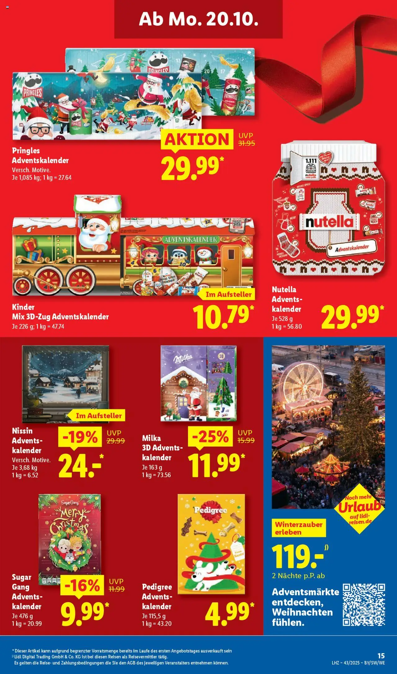 Lidl Prospekt Kornwestheim – gültig ab 20.10.2025 | Seite: 27 | Produkte: Milka, Nutella, Pedigree, Pringles