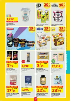 Pré-visualização Auchan folheto válido de 26.03.2026 | Página: 17 | Produtos: Chocolate, Melatonina, Gomas, Proteina