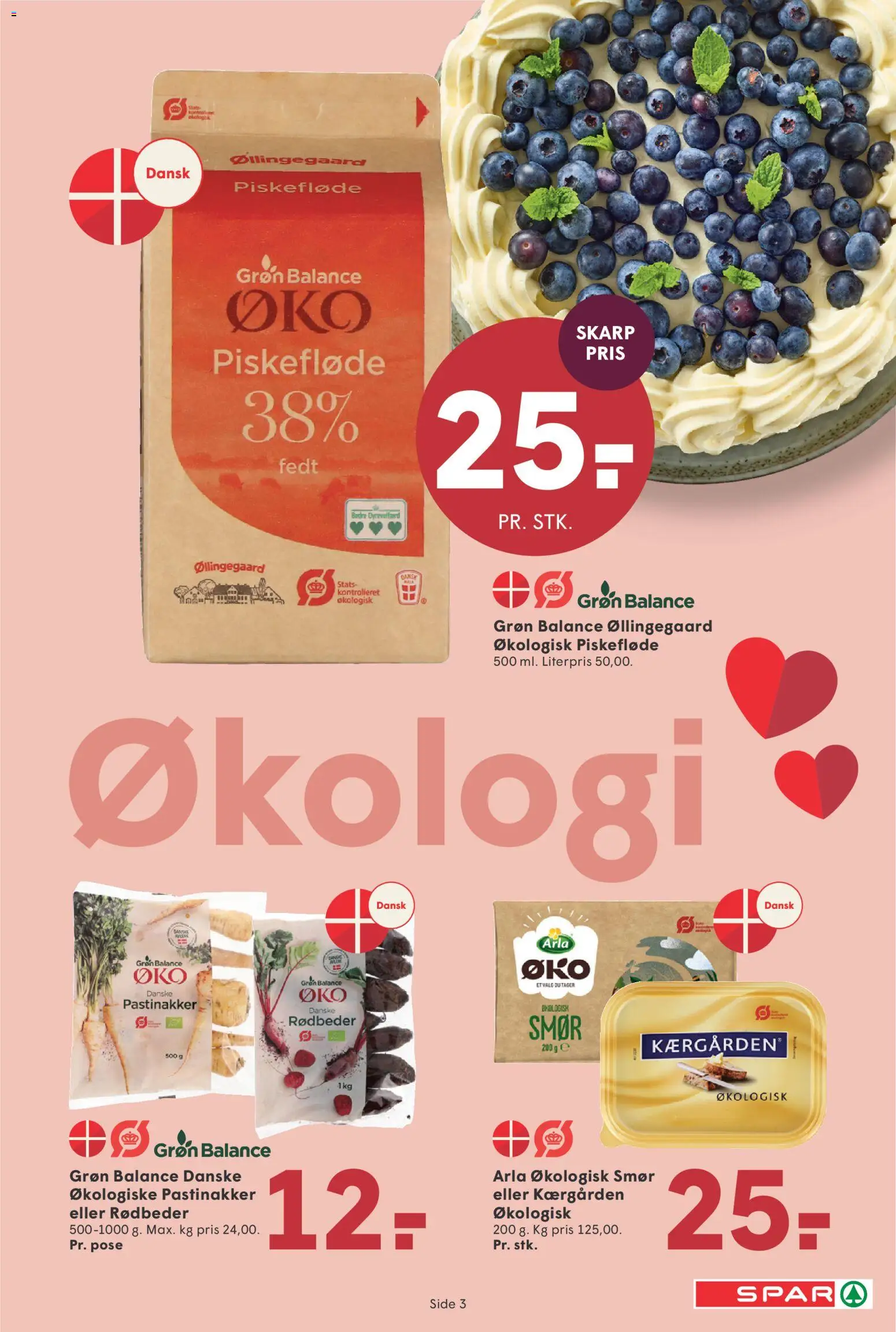 Spar tilbudsavis – gyldig fra 07.11.2025 | Side: 3 | Produkter: Smør, Rødbeder, Pastinakker