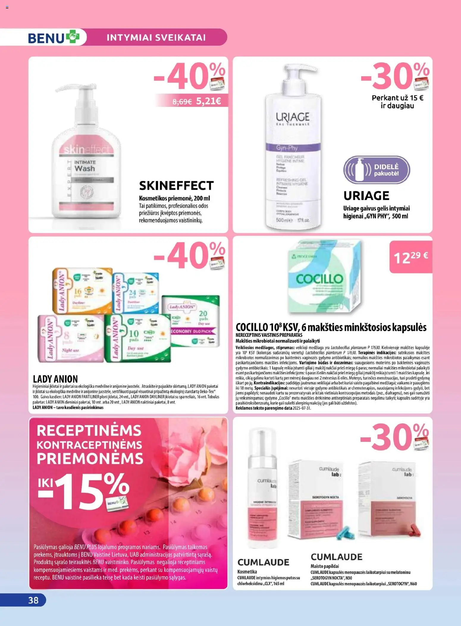 BENU akcijos nuo 01.11.2025 | Puslapis: 38 | Prekių: Naktiniai