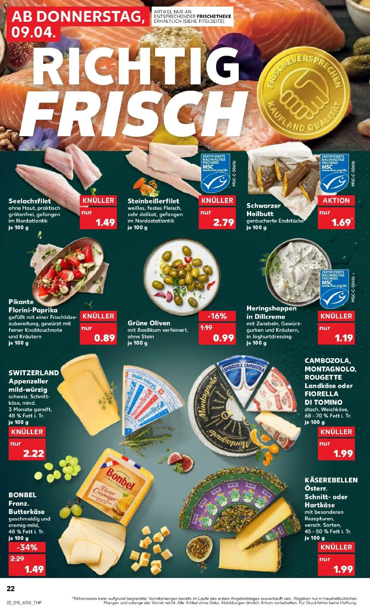 Kaufland Prospekt Annaberg-Buchholz	 – gültig ab 08.04.2026 | Seite: 22 | Produkte: Gurken, Frischkase