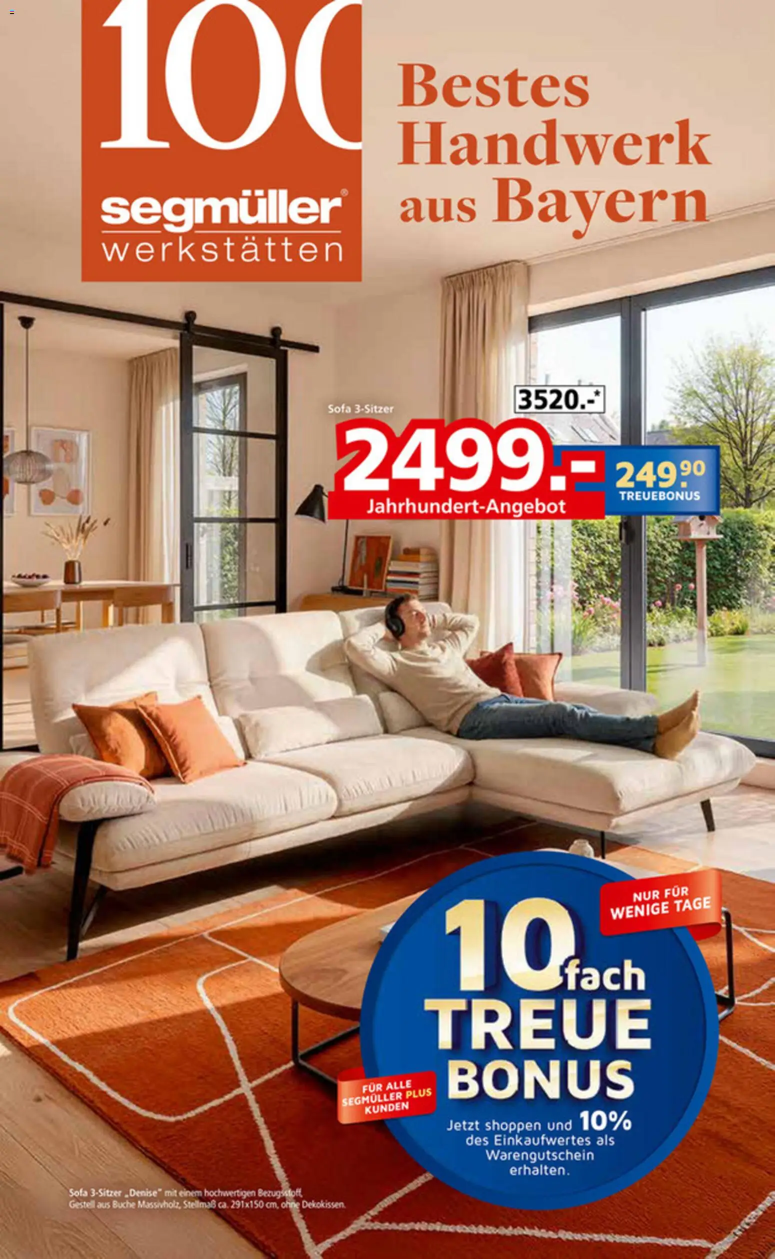 Segmüller Bestes Handwerk aus Bayern  – gültig ab 27.12.2025 | Seite: 1 | Produkte: Sofa
