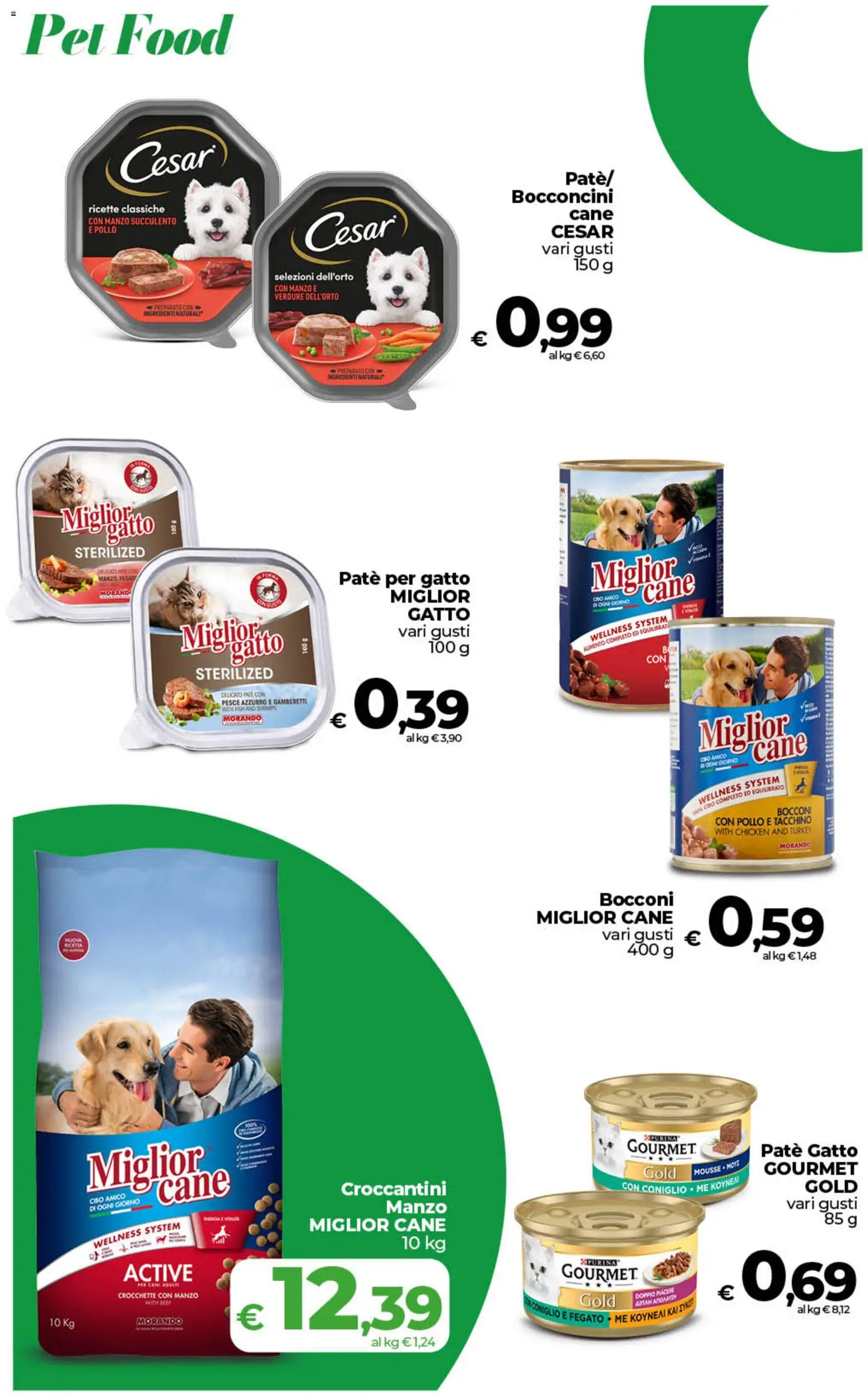 Volantino COOP del 07.04.2026 | Pagina: 32 | Prodotti: Paté, Manzo, Verdure, Crocchette