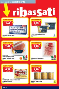 Volantino Aldi del 01.09.2025 | Pagina: 18 | Prodotti: Tacchino, Wurstel, Tagliere, Mais