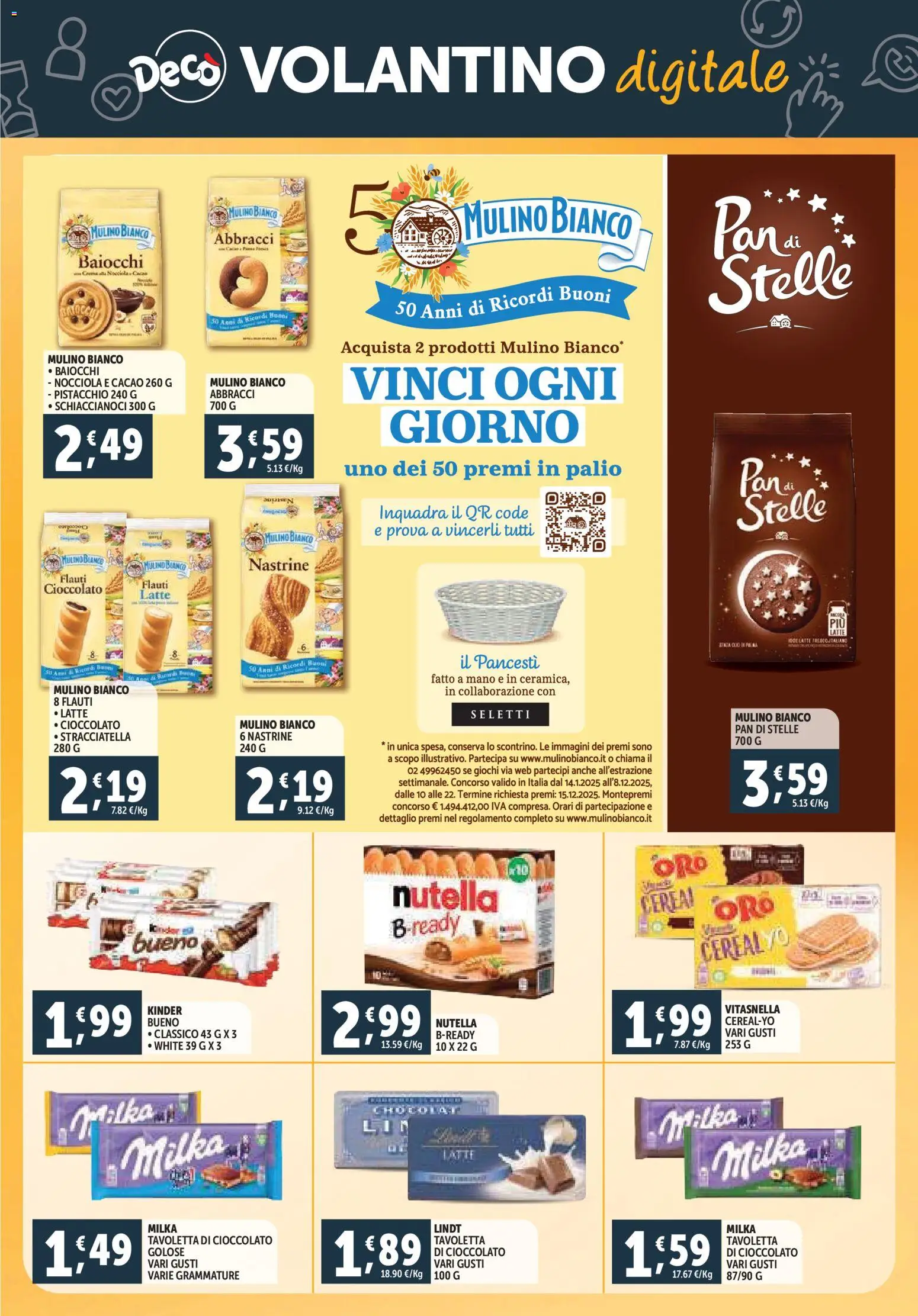 Volantino Decò del 07.11.2025 | Pagina: 25 | Prodotti: Cioccolato, Latte, Cacao, Stracciatella