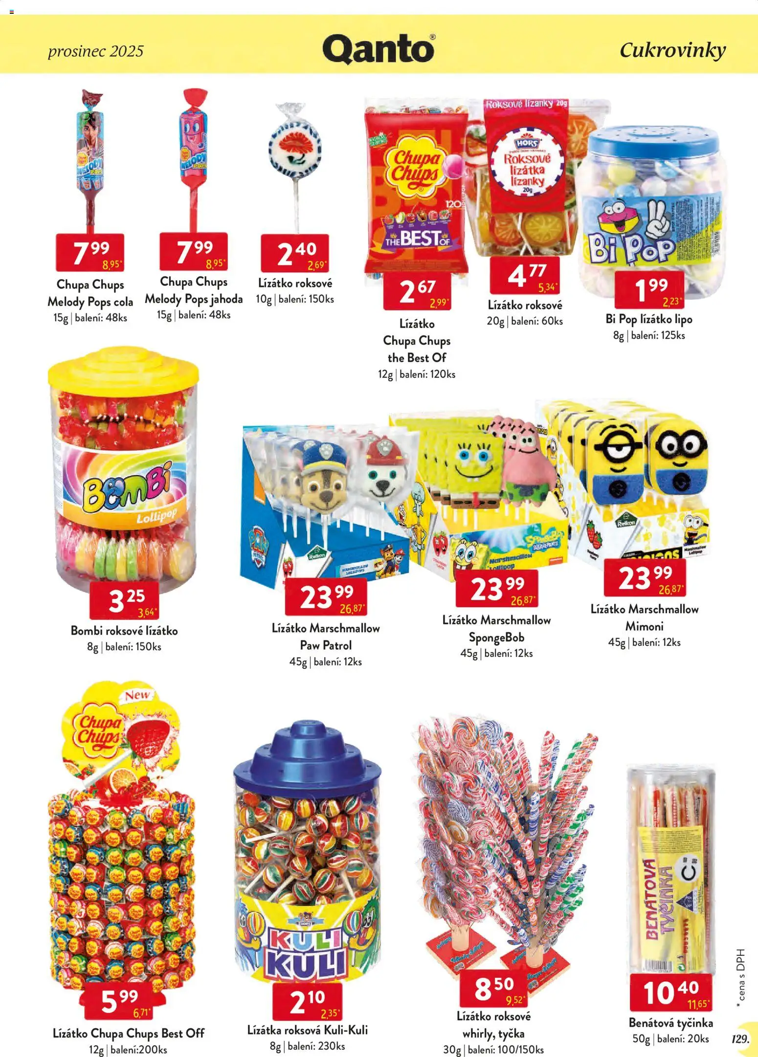 Astur & Qanto leták - Velkoobchod 12/2025 od 01.12.2025 | Strana: 129 | Produkty: Marshmallow, Mimoni, Cola