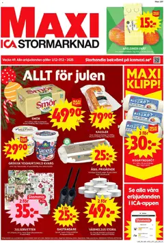ICA Maxi - erbjudanden - Förhandsvisning av reklamblad från butik ICA Maxi aktuell från 01.12.2025